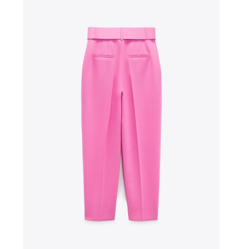 High waisted belted pants - Picture 15 of 17